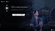 Buy Toku's Charm of Blessing from Taro (Image via Sucker Punch || YouTube@RPGaming)